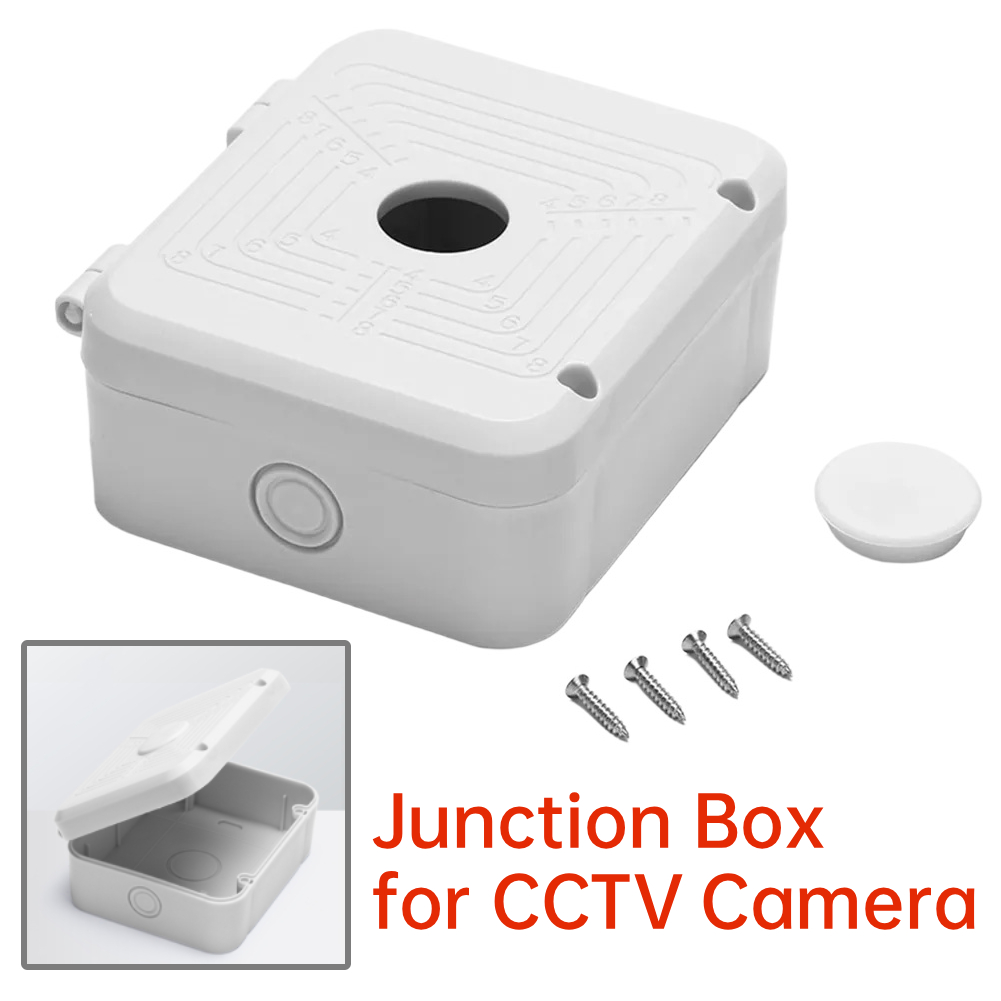 Outdoor Power Supply Box - กล่องกันน้ำสำหรับกล้องวงจรปิดกล่องสายวิดีโอกล่องสายไฟกล่องกล้องอิเล็กทรอนิกส์กลางแจ้งกล่องป้องกันสีขาว