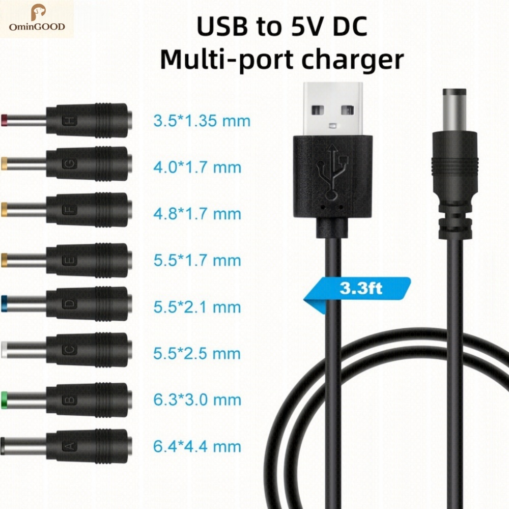 Outdoor Usb Power Adapter - สายแปลงไฟแบบพกพา USB เป็น DC 5V สายอะแดปเตอร์ชาร์จฉุกเฉินสำหรับเราเตอร์