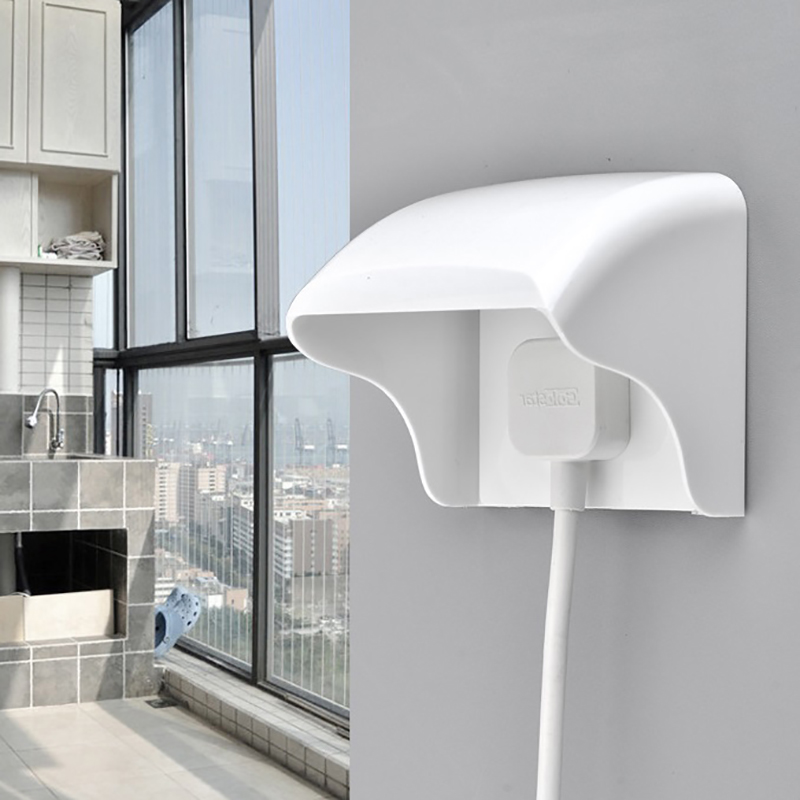Outdoor Power Point Cover - กล่องกันฝน1ชิ้น86ชนิดสวิทช์ไฟติดผนังเต้ารับป้องกันพลาสติกสีขาวฝาครอบกลางแจ้งกันน้ำพื้นผิว STOP kontak kotak