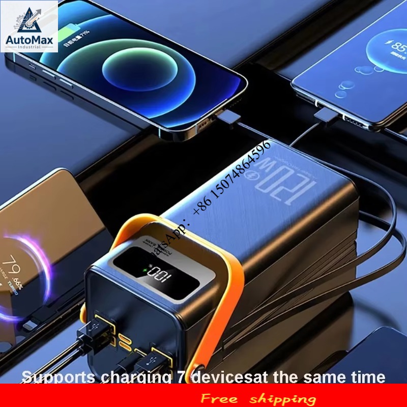 Outdoor Power Supply - 120W 150000mAh แบตเตอรี่สำรองแบบชาร์จเร็ว ความจุขนาดใหญ่ แหล่งจ่ายไฟมือถือสำหรับใช้งานกลางแจ้ง แบตเตอรี่สำรองภายนอกสำหรับการตั้งแคมป์กลางแจ้ง