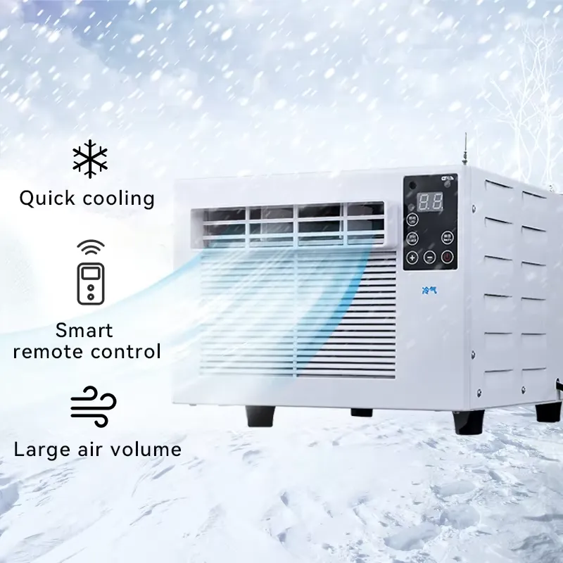 Power Outdoor - เครื่องปรับอากาศพกพา MiniBreeze A01 สำหรับหน้าต่างขนาดเล็ก ใช้พลังงานแบตเตอรี่ 2000