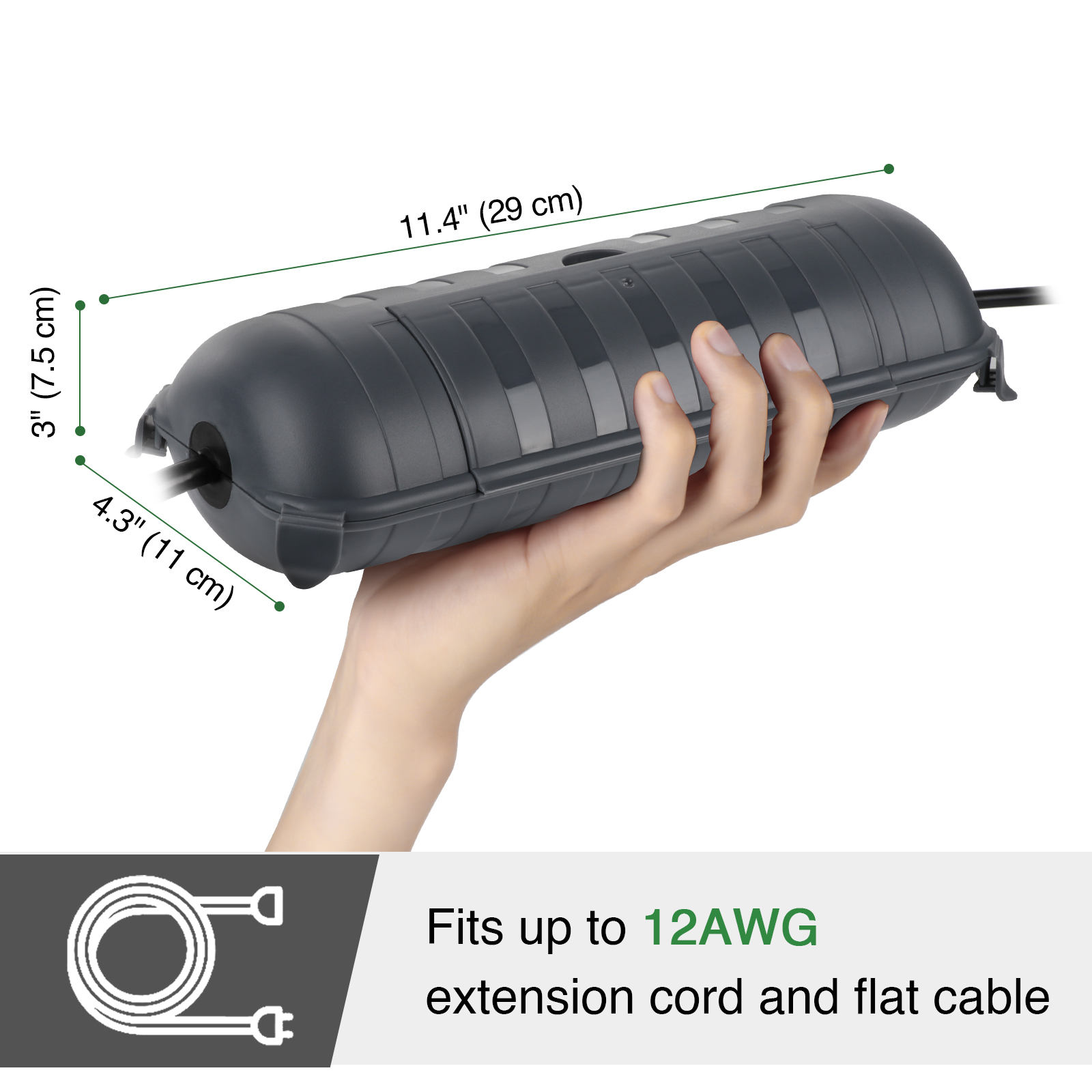ฝาครอบสายไฟฟ้ากลางแจ้งขนาดใหญ่ - Outdoor Power Point Cover บทวิจารณ์และราคา