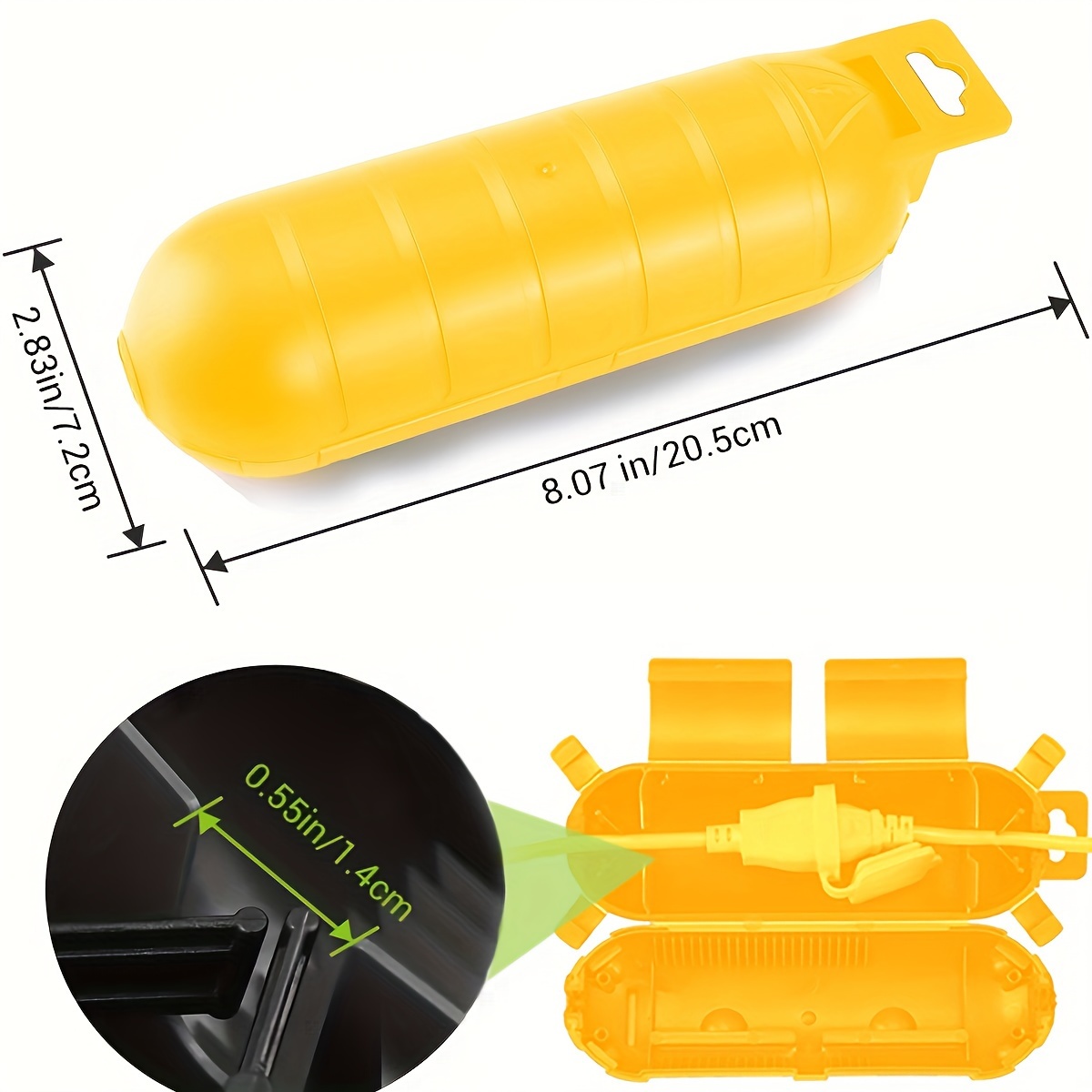 ฝาครอบสายไฟสีเหลืองแบบขยายได้พ - Outdoor Power Point Cover บทวิจารณ์และราคา