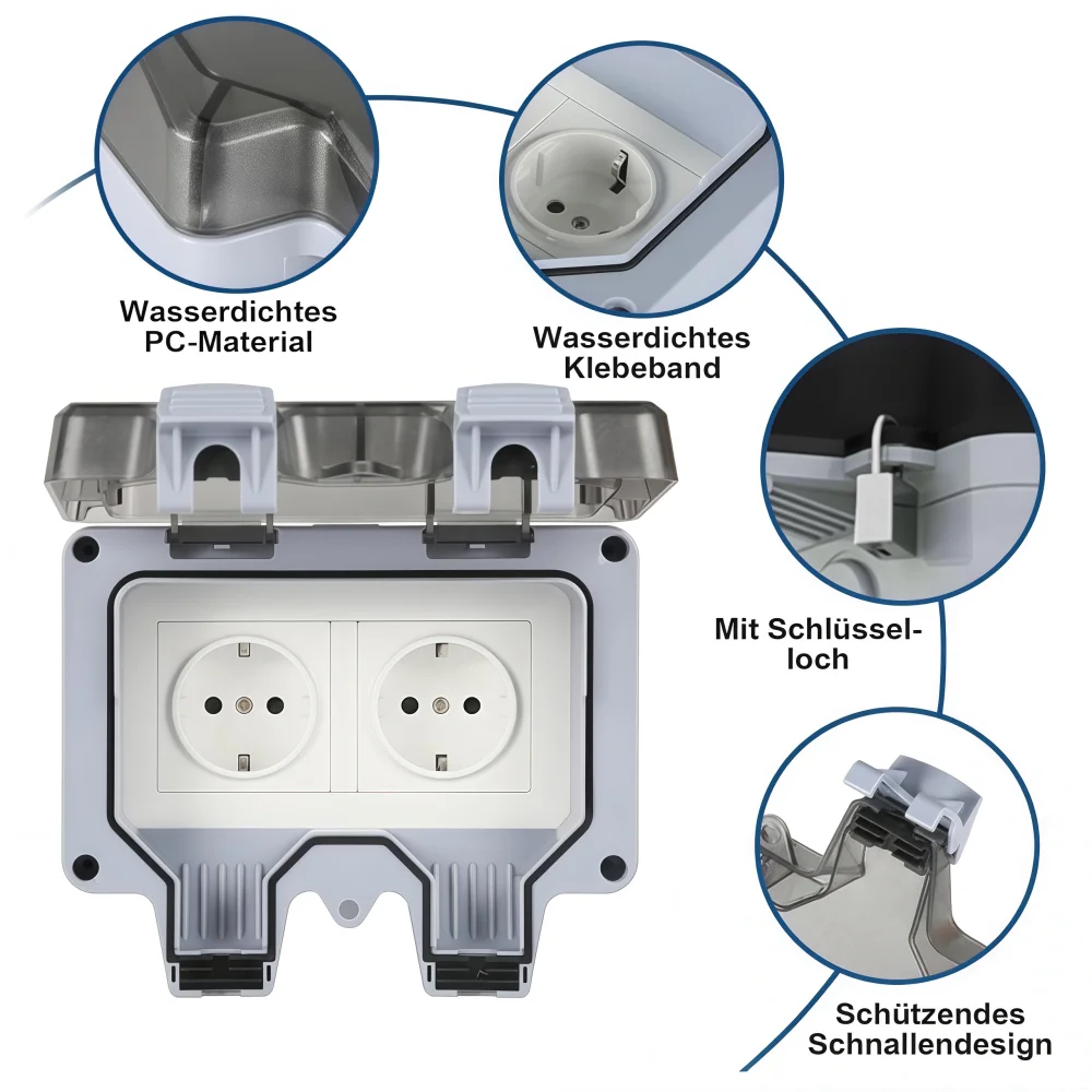 เต้ารับไฟฟ้ากลางแจ้งกันน้ำ, เต - Outdoor Power Point Cover บทวิจารณ์และราคา