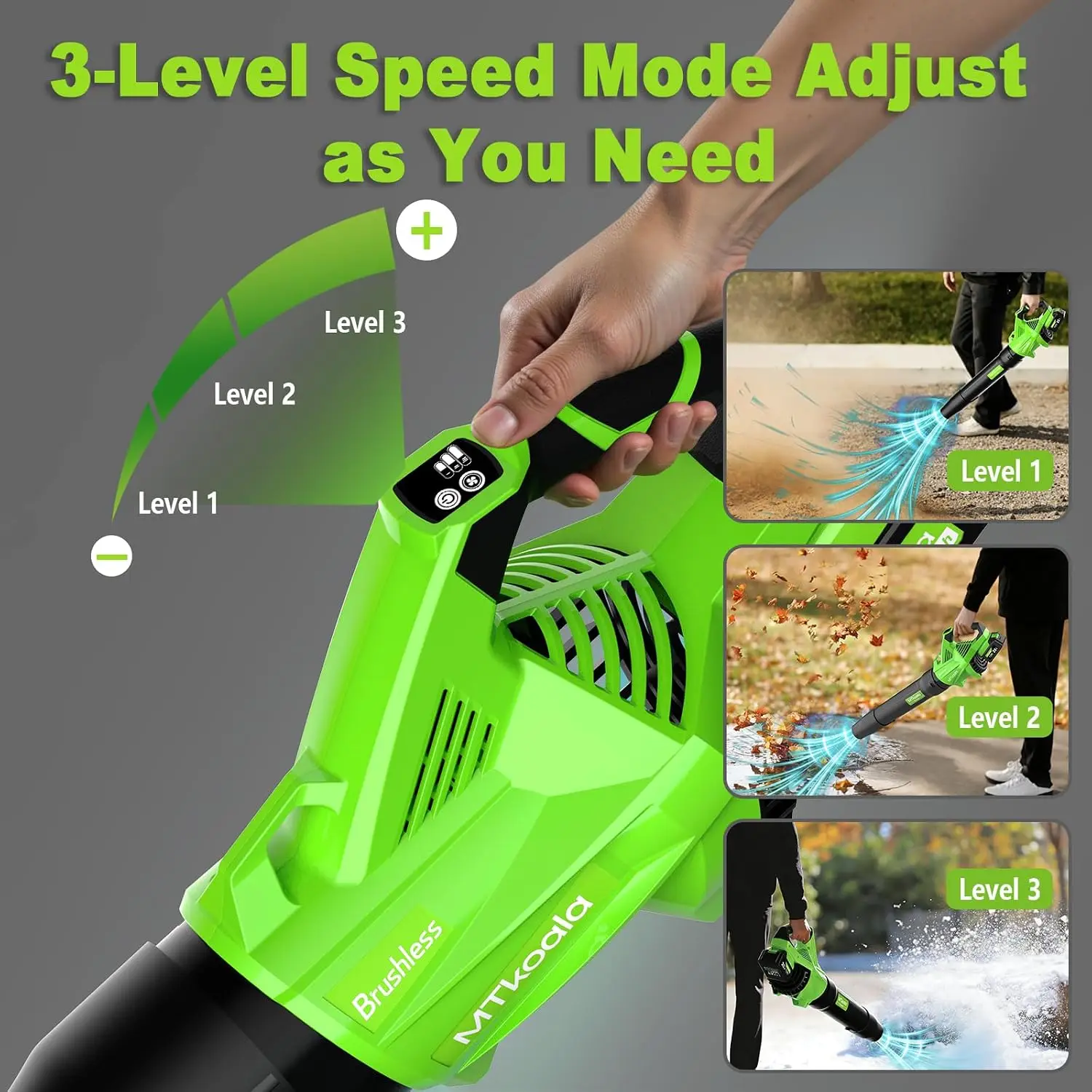 เครื่องเป่าใบไม้ไร้สายรุ่นขายด - Leaf Blower Cordless บทวิจารณ์และราคา