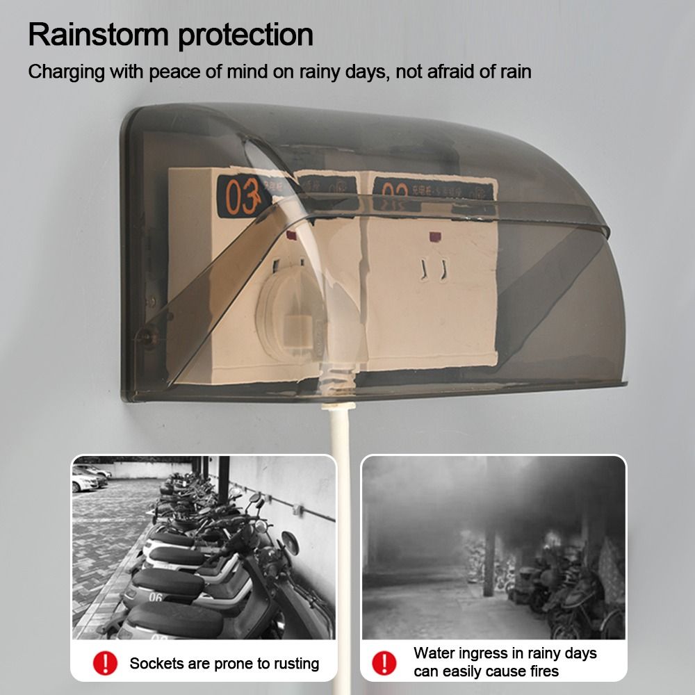 1 ชิ้นกลางแจ้งซ็อกเก็ตกล่องกัน - Outdoor Power Point Cover บทวิจารณ์และราคา