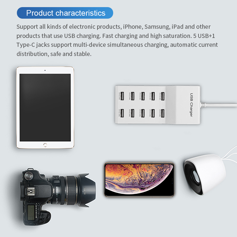ฮับ USB 10 พอร์ต ชาร์จเร็ว อะแ - Outdoor Usb Power Adapter บทวิจารณ์และราคา