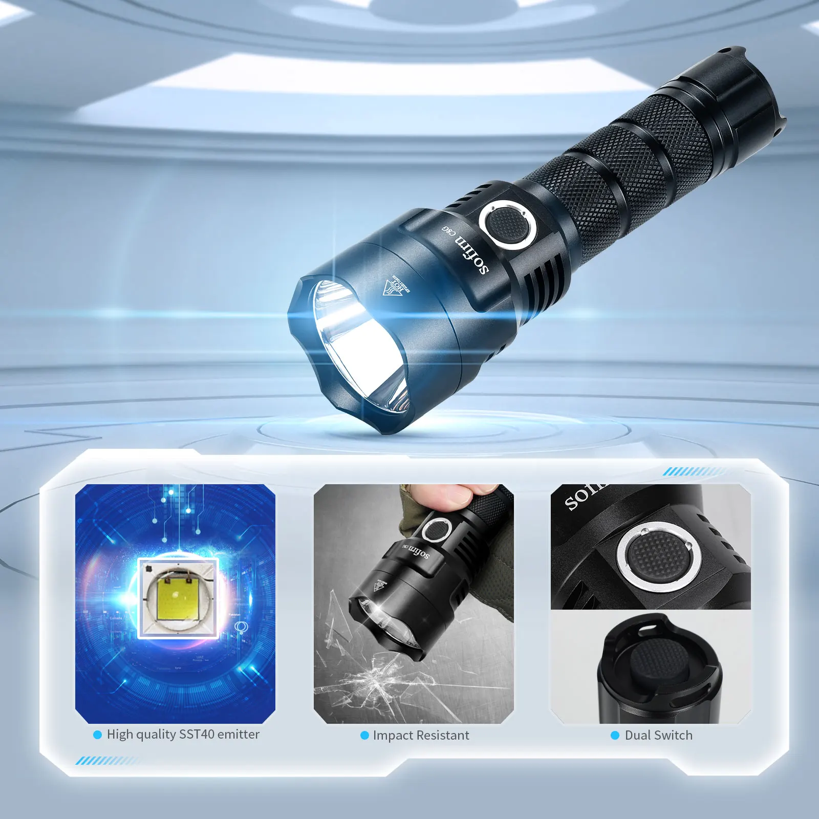Sofirn C8G SST40 ไฟฉาย LED ที่ - Outdoor Power Group บทวิจารณ์และราคา