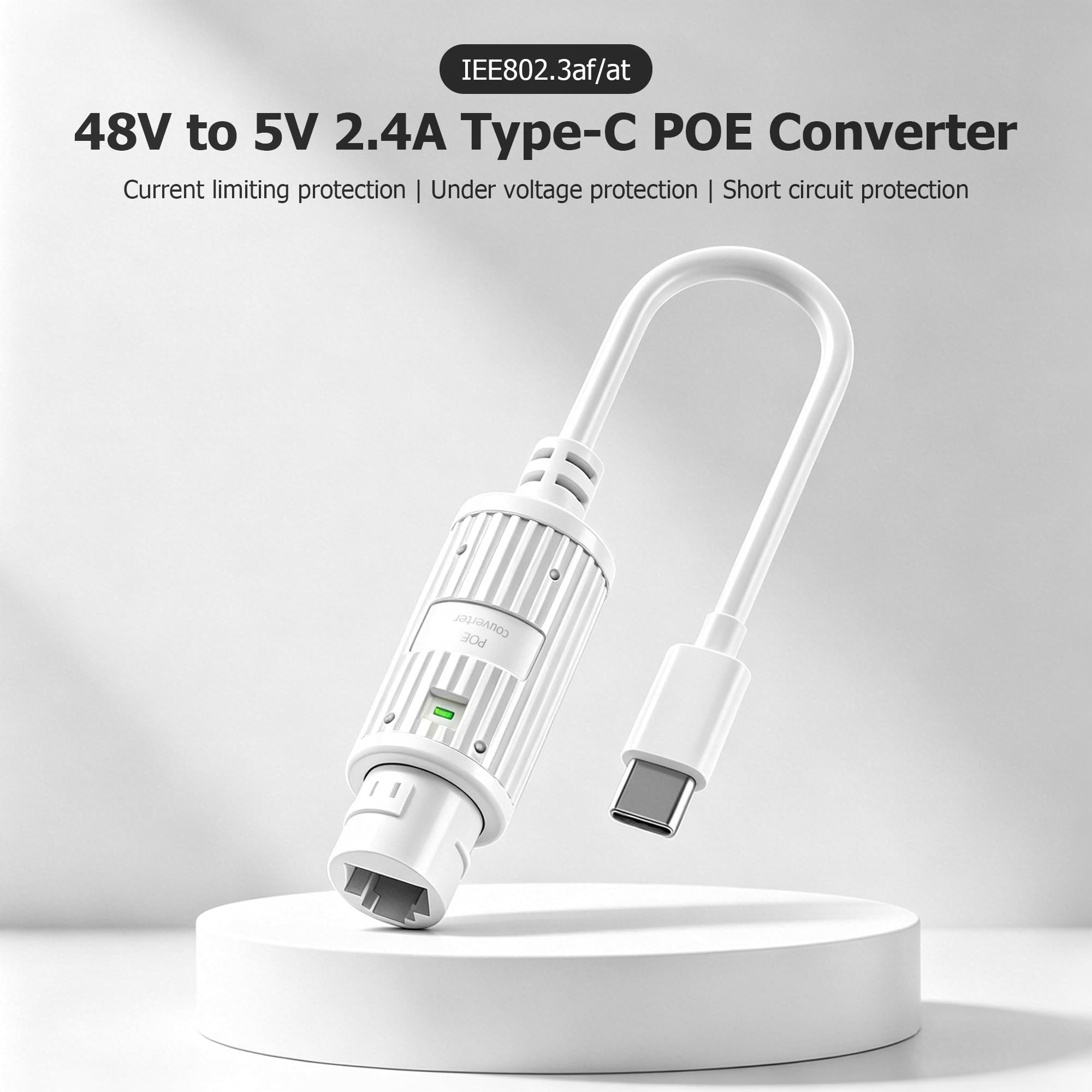 ตัวแปลงไฟ POE เป็น USB-C สำหรั - Outdoor Usb Power Adapter บทวิจารณ์และราคา