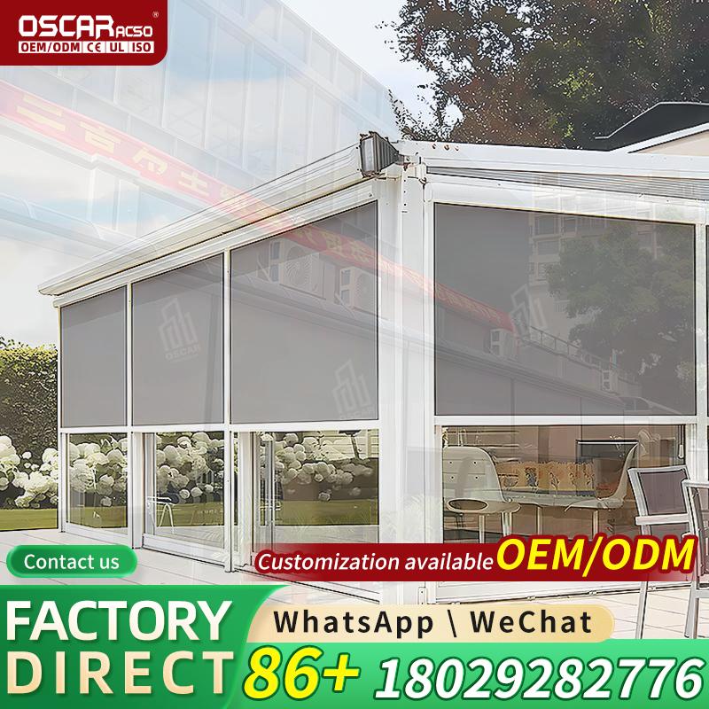 ชุดอุปกรณ์ปิดหลังคาระเบียงกลาง - Outdoor Power Roller Shades บทวิจารณ์และราคา