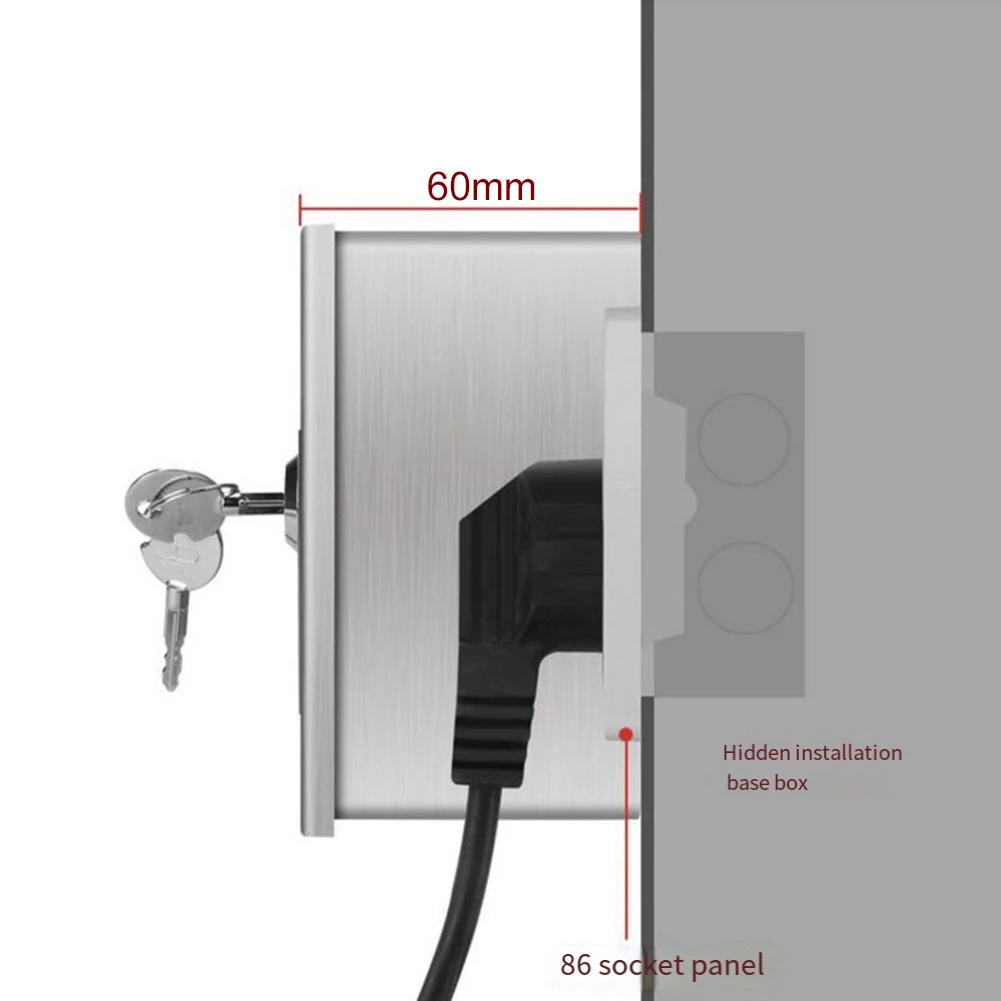 กลอนล็อคกล่องไฟฟ้าสแตนเลสกันน้ - Outdoor Power Point Cover บทวิจารณ์และราคา