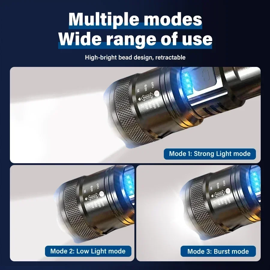 ไฟฉาย LED ยุทธวิธี 2000LM ชาร์ - Outdoor Power Supply บทวิจารณ์และราคา