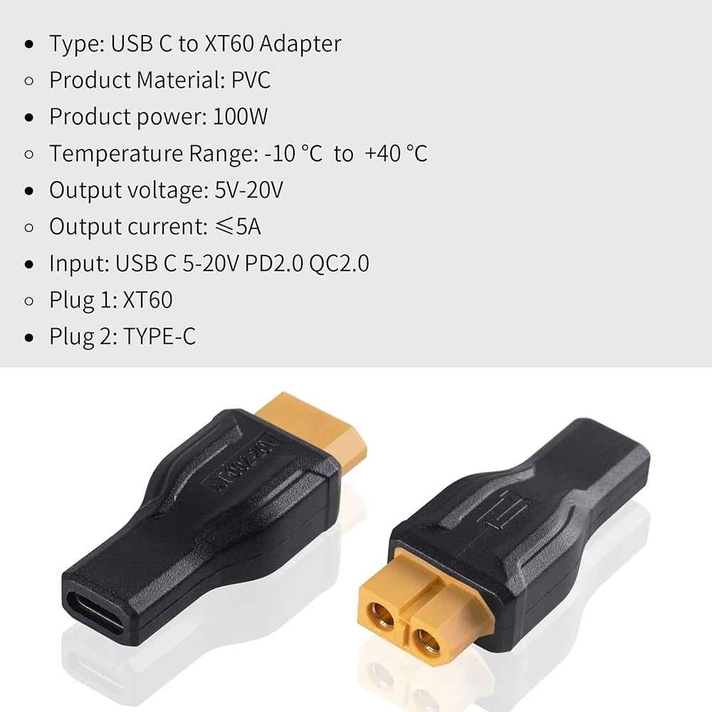 USB C ถึง XT60 อะแดปเตอร์แปลง  - Outdoor Usb Power Adapter บทวิจารณ์และราคา