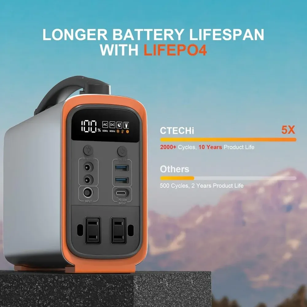 320Wh Lifepo4 แบบพกพา Power St - Outdoor Power Supply บทวิจารณ์และราคา
